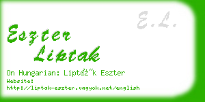 eszter liptak business card